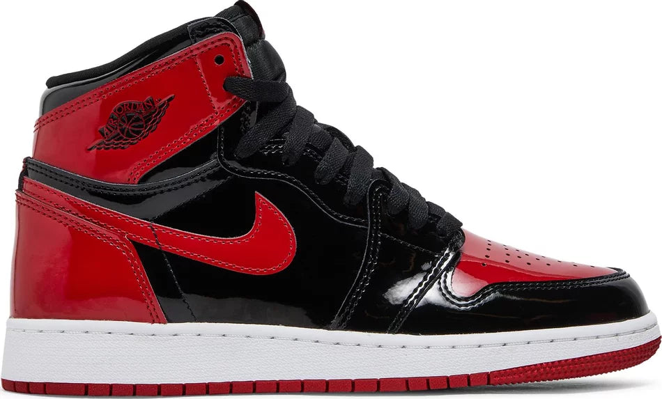 AIR JORDAN 1 RETRO HIGH OG 'PATENT BRED' (GS)