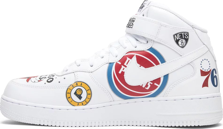 NIKE AIR FORCE 1 MID x SUPREME x NBA 'WHITE' (Men)