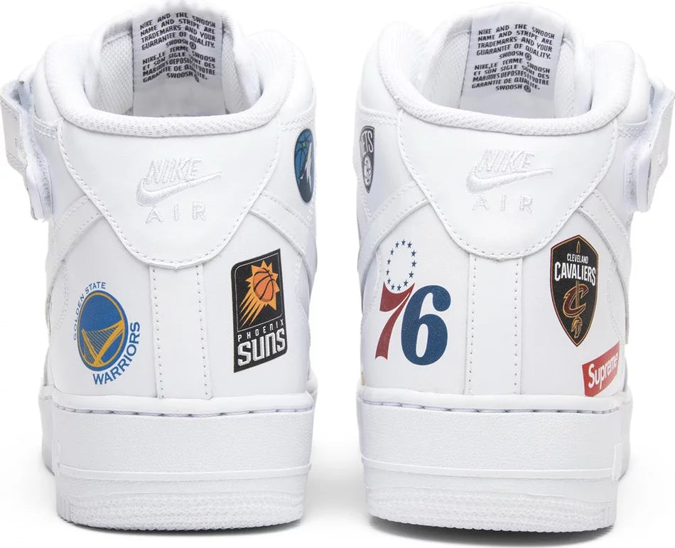 NIKE AIR FORCE 1 MID x SUPREME x NBA 'WHITE' (Men)