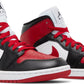 AIR JORDAN 1 MID 'ALTERNATE BRED TOE' (Women)