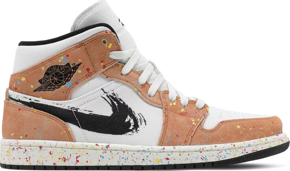 AIR JORDAN 1 MID 'BRUSHSTROKE' (Men)