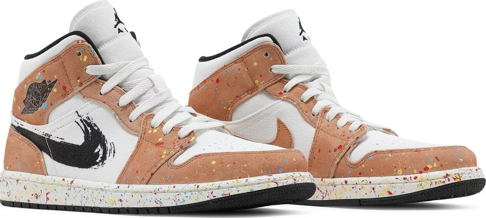 AIR JORDAN 1 MID 'BRUSHSTROKE' (Men)