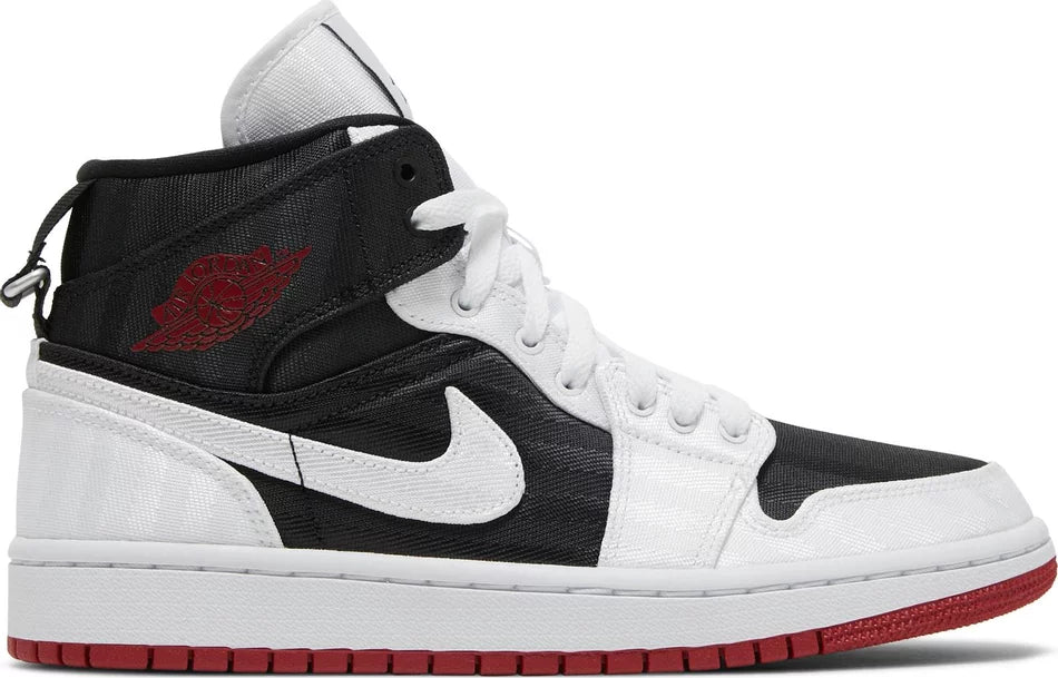 AIR JORDAN 1 MID SE UTILITY 'CANVAS WHITE BLACK GYM RED' (Women)