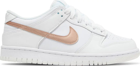 NIKE DUNK LOW 'WHITE METALLIC RED BRONZE' (GS)