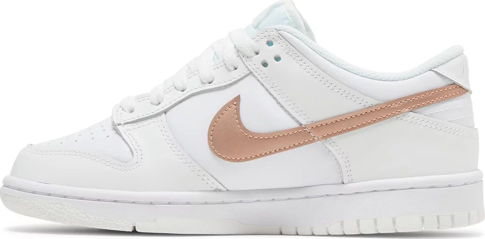 NIKE DUNK LOW 'WHITE METALLIC RED BRONZE' (GS)