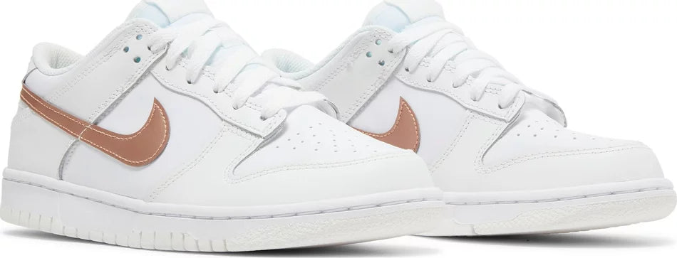 NIKE DUNK LOW 'WHITE METALLIC RED BRONZE' (GS)